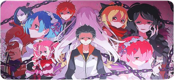 Stor Skrivbordsmatta Anime Re:Zero 2-pack