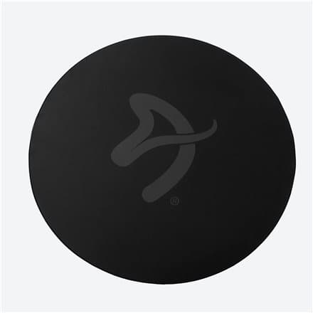AROZZI Zona Floorpad Black/ ochranná podložka na podlahu/ kulatá 121 cm průměr/ černá s šedým logem