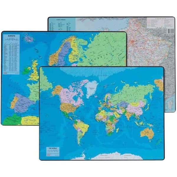 Plastmattor - ESSELTE - Europeisk kort - Halvslipande - 400x530 mm