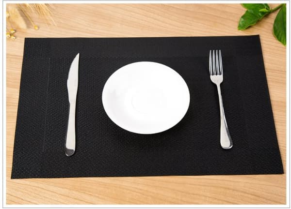 INF Halkfria och Värmebeständiga Bordsunderlägg - 3 pack Svart