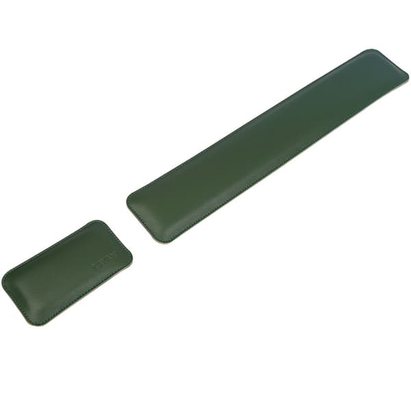 INF Ergonomisk Memory Foam tastatur og mus håndledsstøttesæt - Grøn & Grå