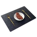Miniatyrbillede 1 af 4: INF Sæt med 6 dækkeservietter i sort og guld Square