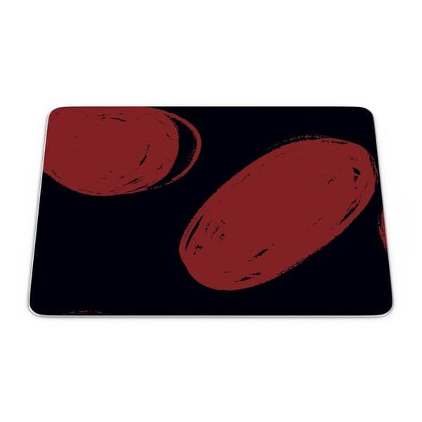 Bonamaison - 1 -, digitaltryckt rektangel musmatta, halkfri botten, för kontor och hem, storlek: 22x8cm