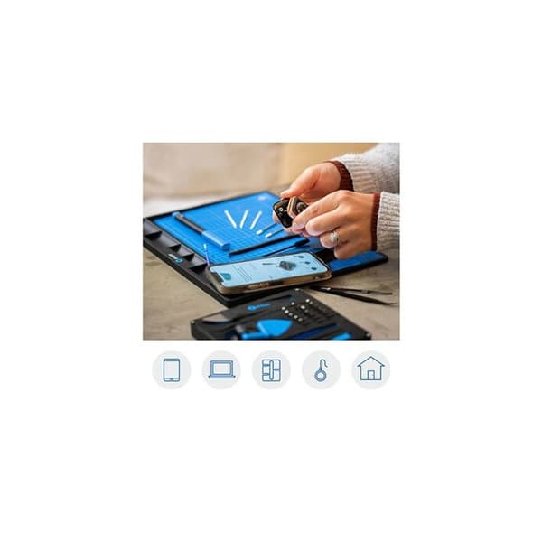 Magnetsikt arbetsunderlag - IFIXIT - FixMat - Halkfritt - ESD-skydd - Sorteringsfack