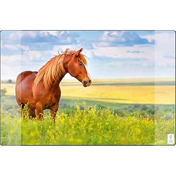 Skrivunderlag - KANGARO - Hästmotiv - Halkfri - 38 x 58 cm - 2 fickor