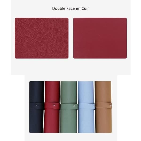 Office Desk Pad - Ej specificerat - 120x60cm - PU-läder - Vattentät - Dubbelsidig