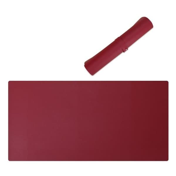 Office Desk Pad - RÖD - 120x60cm - Vattentätt PU-läder - Dubbelsidig - Tjockt