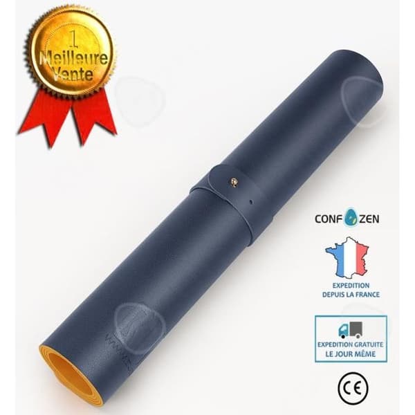 CONFO® TD® Skrivbordsdyna/ Dubbelsidigt PU syntetiskt läder/ 80*40 cm/ Tjock färg Ren vattentät/ Trendig och stilren BLÅ