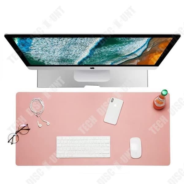 TD® läder skrivbordsmatta Överdimensionerad musmatta Anpassningsbar musmatta Laptop skrivbordsmatta