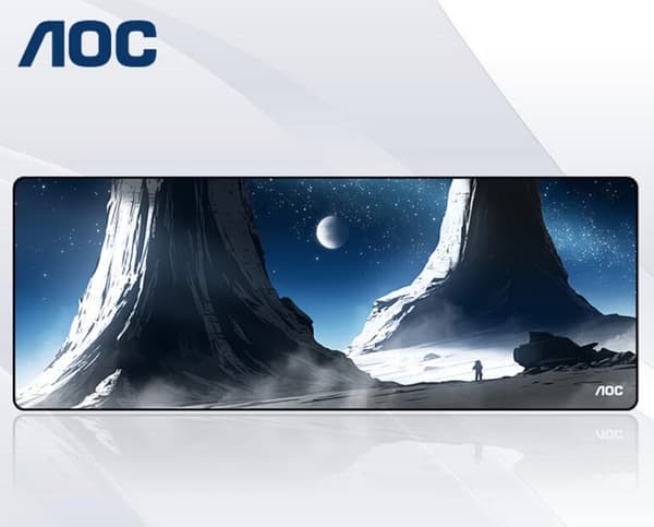 AOC M-130 Lunar Exploration Desk tangentbordsunderlägg - smidig följeslagare för spel och kontor