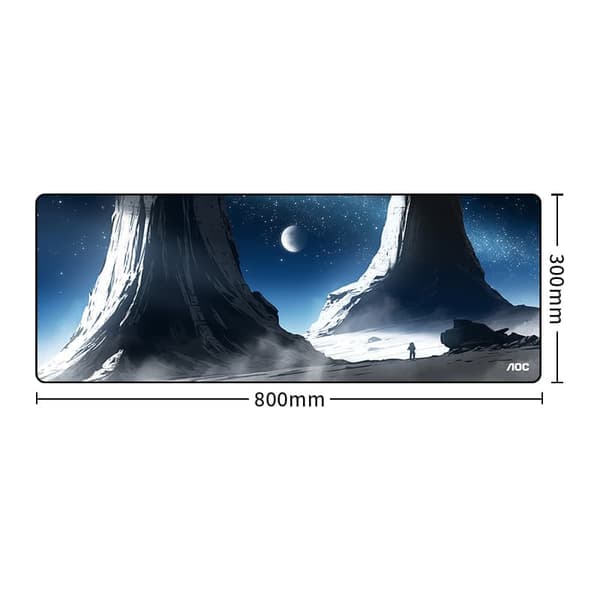AOC M-130 Lunar Exploration Desk tangentbordsunderlägg - smidig följeslagare för spel och kontor