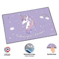Miniatyrbild 3 av 3: Viquel - dekorativ skrivbordsunderlägg med UNICORN-tema - Lila - Barnflicka