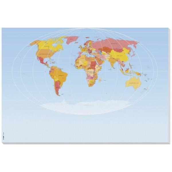 Sigel Weltkarte HO560 Flerfärgad blank skrivbordsdyna (B x H) 595 mm x 410 mm