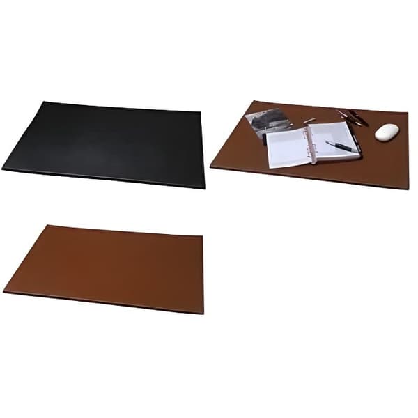 Läderunderlägg - ALASSIO - Kognac - 650x450 mm - Elegant - Praktisk
