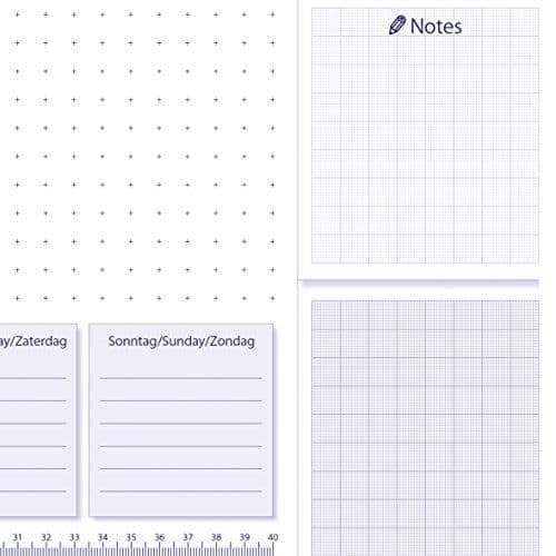 Skrivunderlag - SIGEL - HO355 - Förpackning med 5 - 3-årskalender - Veckoplanerare - A2 (59,5 x 41 cm)