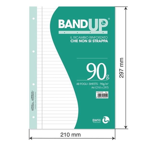 Soushuvud Bm bemore - 2306 - Bm förstärkta ärmar Bund Up A4 BM C 0105495 C (förpackning 40)