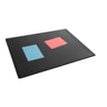 Miniatyrbild 2 av 2: Skrivunderlag - HÅLLBAR - 5-pack - 530x400mm - Halkfri - Transparent svart flik