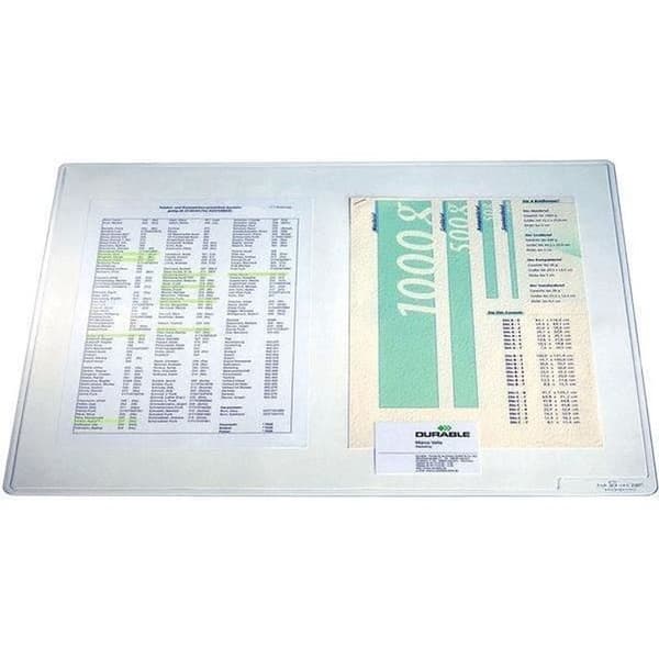 Skrivunderlägg - HÅLLBART - DURAGLAS - Transparent - Mjuk yta - Antireflex