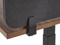 Pikkukuva 9 / 11: Suojaseinä työpöydälle 130 x 40 cm kangasverhoiltu tummanharmaa modulaarinen