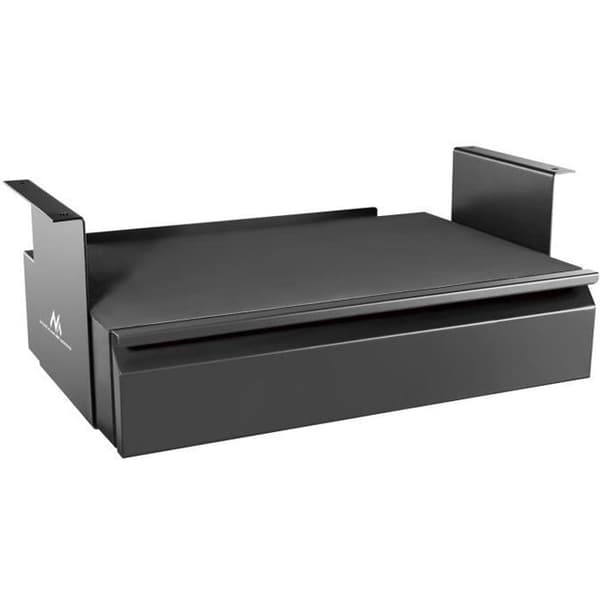 Maclean MC-875 svart ergonomisk låda under skrivbordet - Maximal belastning 5 kg