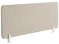 Pikkukuva 1 / 10: Työpöydän väliseinä beige 130 x 40 cm polyesteri muovi kiinnikkeet akustinen suojaseinä