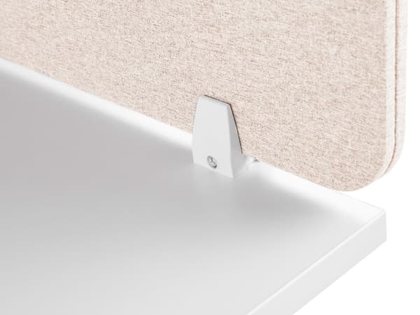 Väliseinä työpöydälle 72 x 40 cm kangasverhoiltu akustinen modulaarinen kiinnikkeillä