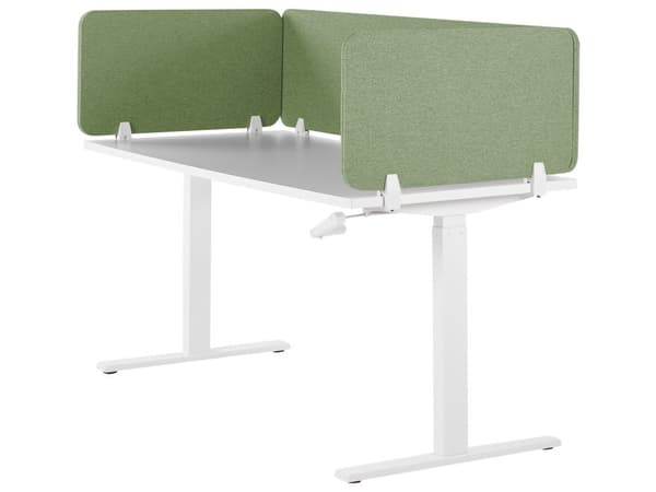 Väliseinä työpöydälle 72 x 40 cm kangasverhoiltu akustinen modulaarinen kiinnikkeillä