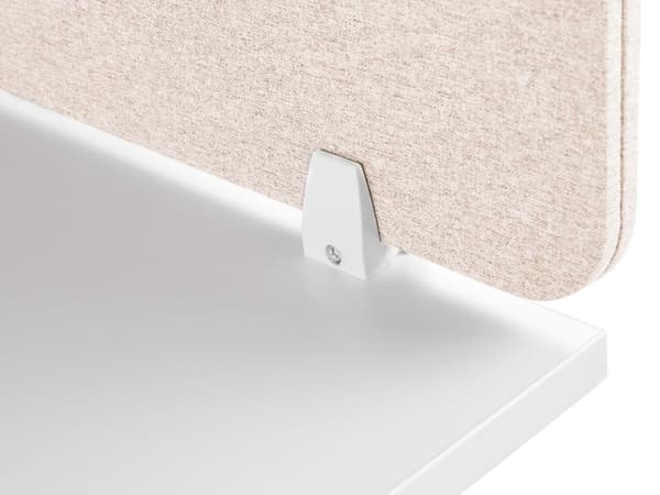 Väliseinä työpöydälle 160 x 40 cm kangasverhoiltu akustinen modulaarinen kiinnikkeillä