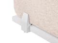 Miniatyrbillede 9 af 11: Skrivebordsskærm Beige PET Board Stofbetræk 160 x 40 cm Akustisk skærm Modulære monteringsklemmer Hjemmekontor