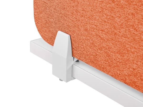 Skrivbordsskärm Avskärmning Röd PET-tyg 180 x 40 cm Modulära Fästklämmor Hemmakontor