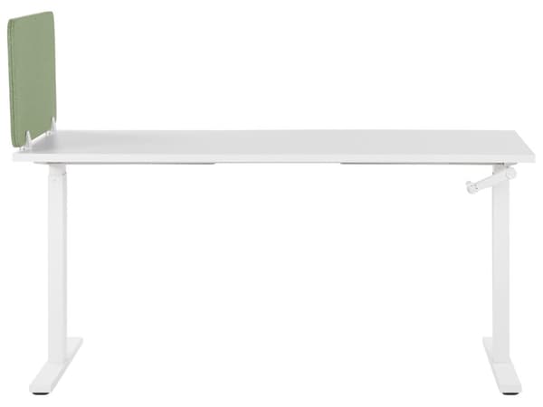 Skrivbordsskärm Avskärmning Grön PET-tyg 72 x 40 cm Modulära Fästklämmor Hemmakontor