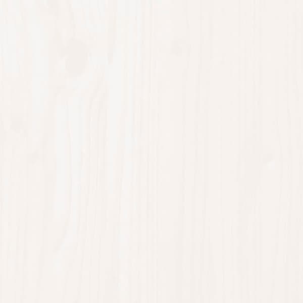 vidaXL Skrivebord hvit 100x50x2,5 cm heltre furu