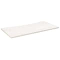 Miniatyrbilde 1 av 7: vidaXL Skrivebord hvit 100x50x2,5 cm heltre furu