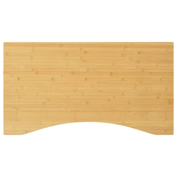 vidaXL bordplade til skrivebord 100x60x2,5 cm bambus