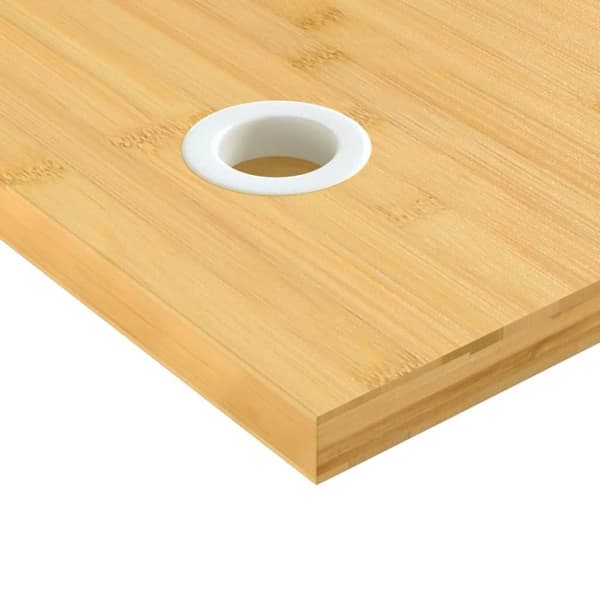 vidaXL bordplade til skrivebord 110x55x2,5 cm bambus