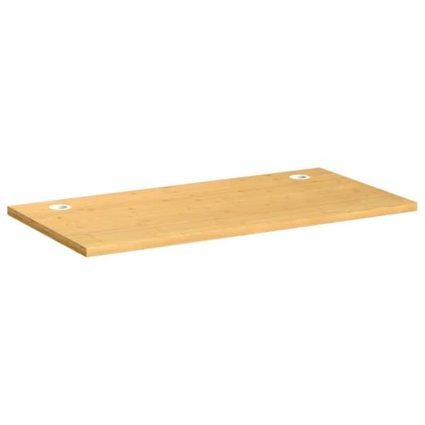 vidaXL bordplade til skrivebord 110x55x2,5 cm bambus