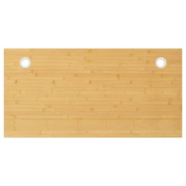 vidaXL bordplade til skrivebord 110x55x2,5 cm bambus