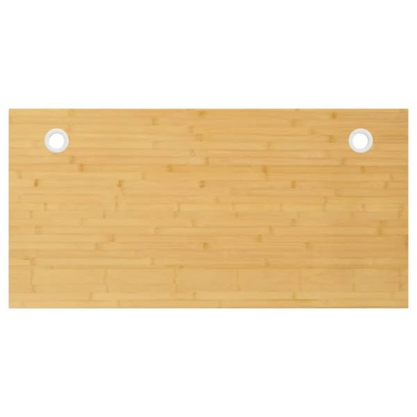 vidaXL bordplade til skrivebord 100x50x2,5 cm bambus