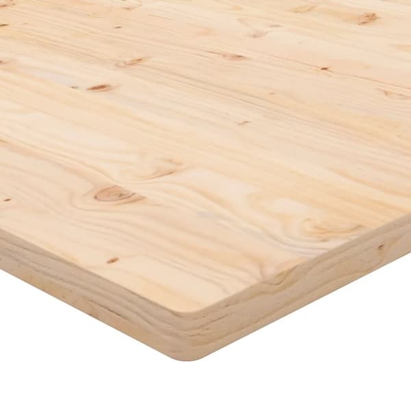 vidaXL skrivebordsplade 80x40x2,5 cm massivt fyrretræ