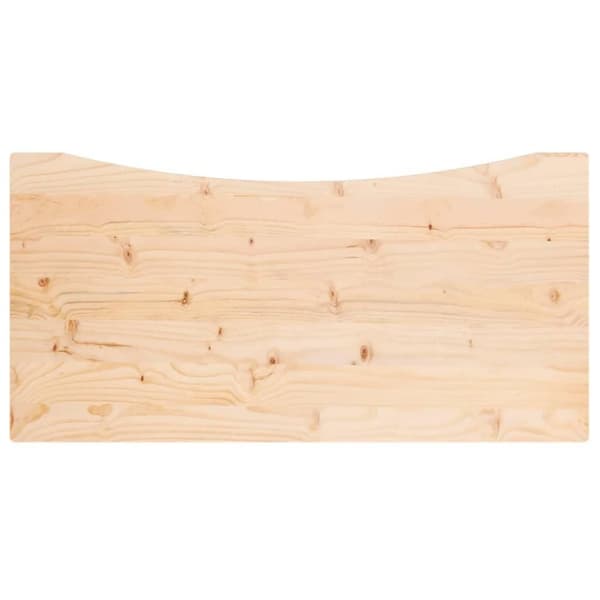 vidaXL skrivebordsplade 110x55x2,5 cm massivt fyrretræ