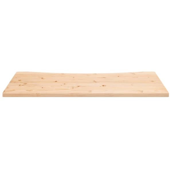 vidaXL skrivebordsplade 110x55x2,5 cm massivt fyrretræ