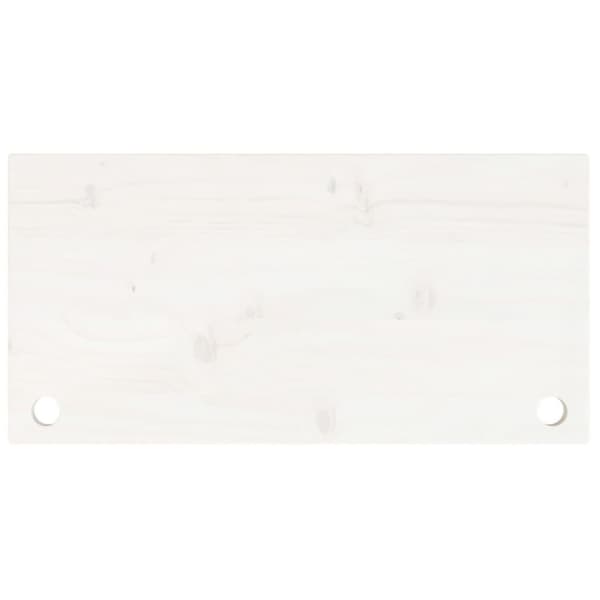 vidaXL Pöytälevy valkoinen 80x40x2,5 cm täysi mänty
