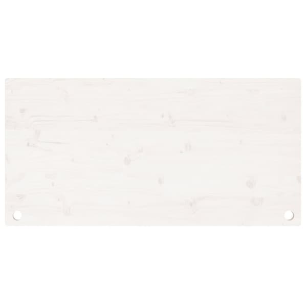 vidaXL Skrivbordsskiva vit 110x60x2,5 cm massiv furu