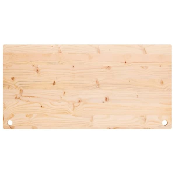 vidaXL Skrivbordsskiva 110x55x2,5 cm massiv furu