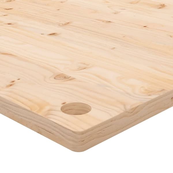 vidaXL Skrivbordsskiva 110x55x2,5 cm massiv furu