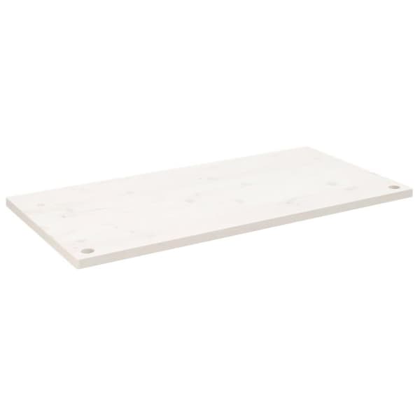 vidaXL Pöytälevy valkoinen 110x60x2,5 cm täysi mänty