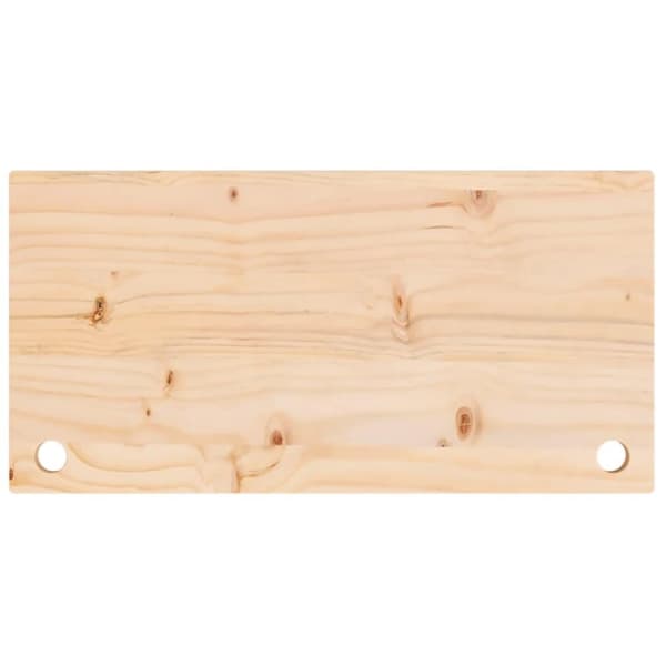 vidaXL skrivebordsplade 80x40x2,5 cm massivt fyrretræ