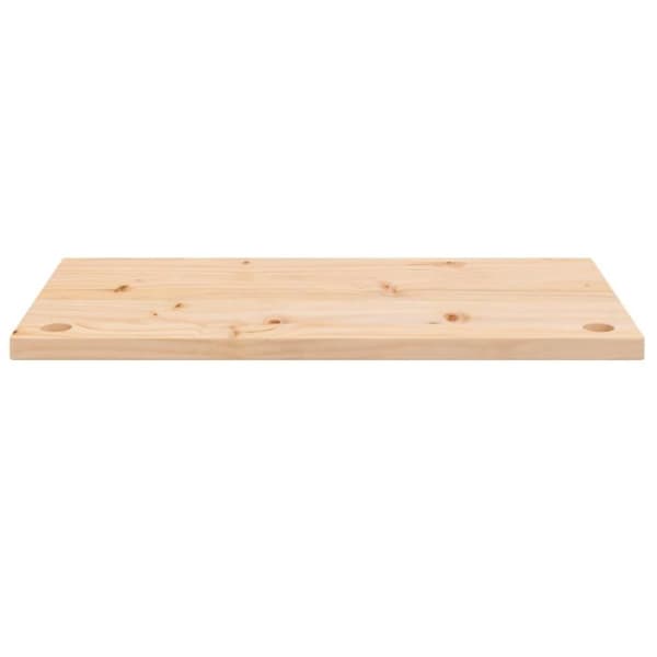 vidaXL skrivebordsplade 80x40x2,5 cm massivt fyrretræ