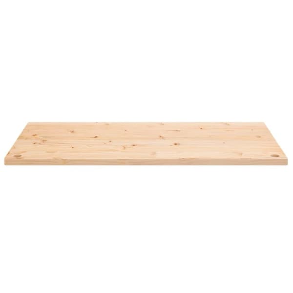 vidaXL skrivebordsplade 110x60x2,5 cm massivt fyrretræ