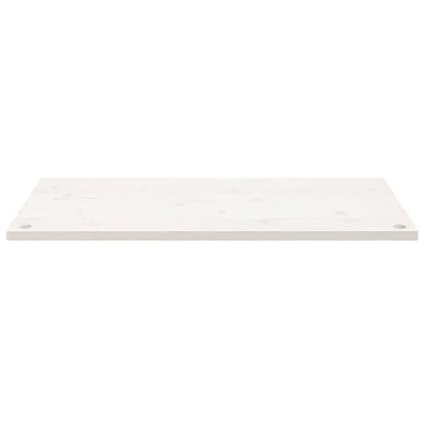 vidaXL skrivebordsplade 100x50x2,5 cm massivt fyrretræ hvid